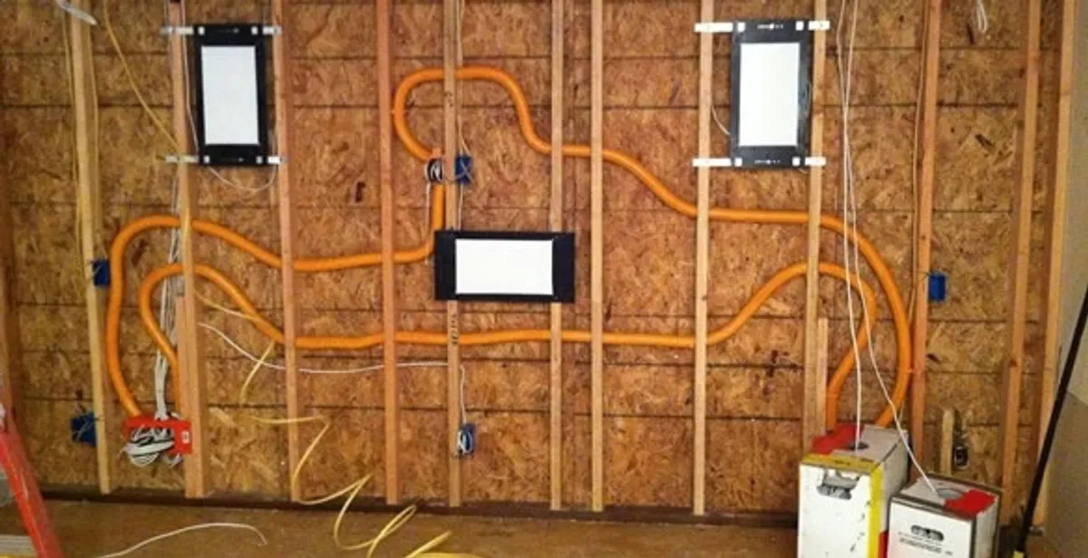 new construction wiring project displaying complete electrical system layout installed by professionals in San Jose, CA
